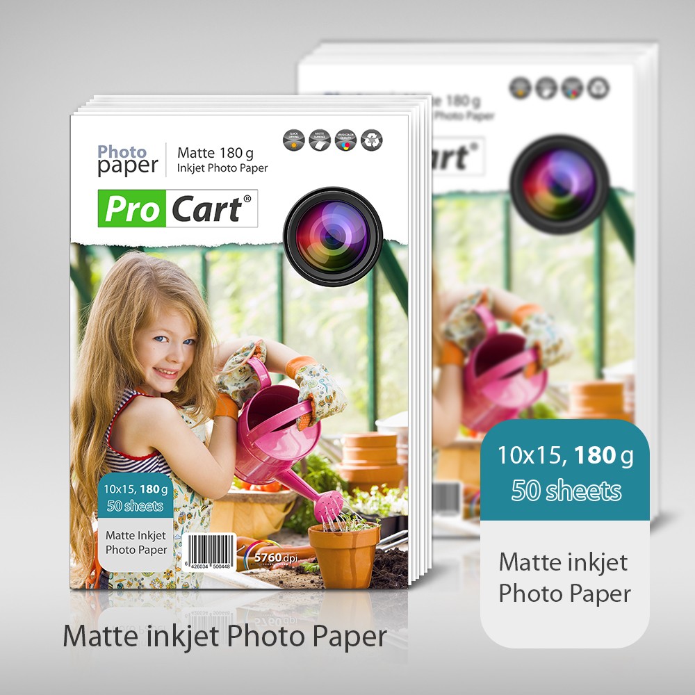 Hartie FOTO mata 180g 10x15 - imagine 3